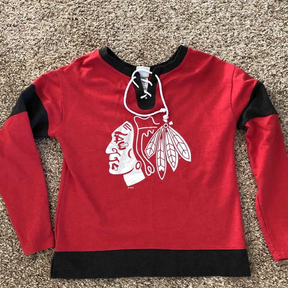 Were once Blackhawks sweatshirt!